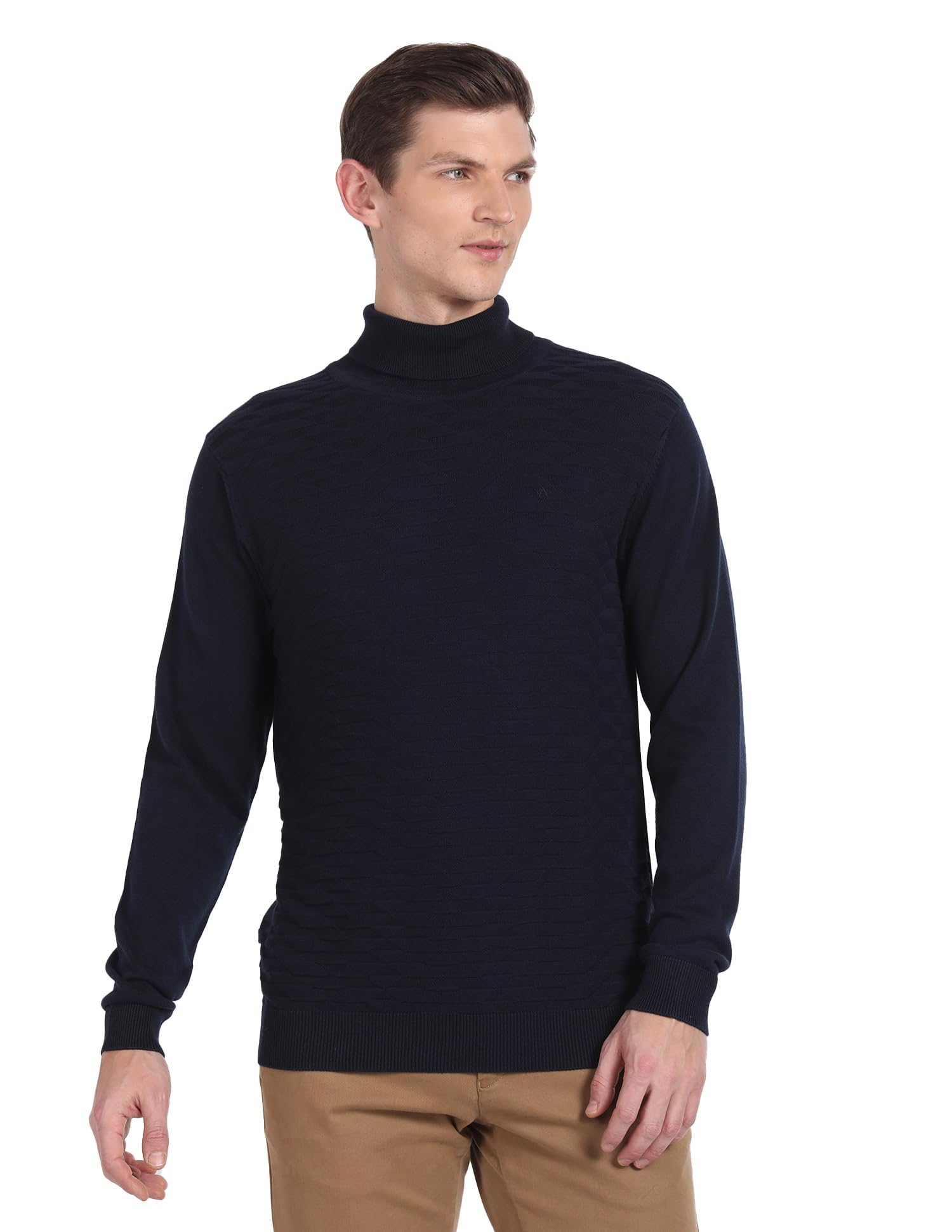 arrow Mens Cotton Turtle Neck Sweaters-picture-36