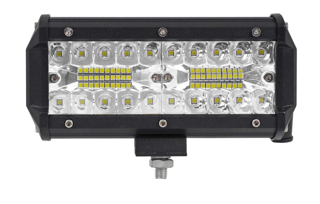 LED-Fernscheinwerfer 7" Scheinwerfer Light Bar 10cm 120 Watt 40x CREE LED Super Hell mit ECE-Zulassung AGB Eintragungsfrei Straßenzulassung~