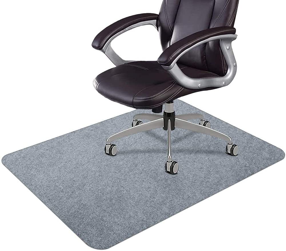 Durable Floor Protector Mat, Rectangular Chair Mat for Carpet Protection,Non-Slip Chair Pad Mat for Rolling Chair,Thick Large Floor Cover,Washable
