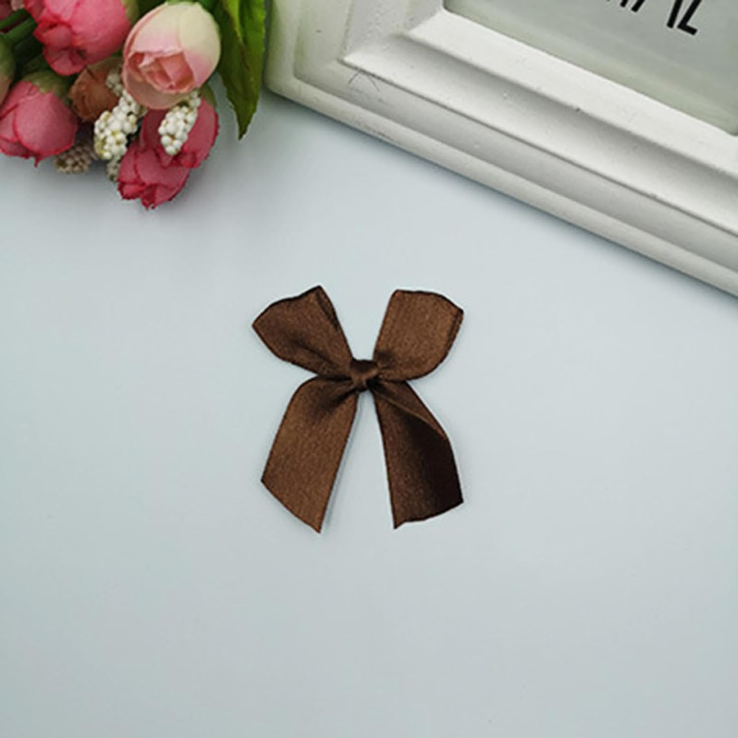 500個 カラフル サテン リボン リボン 結婚式 誕生日 ホリデー デコレーション ポリエステル ラッピング 蝶結び