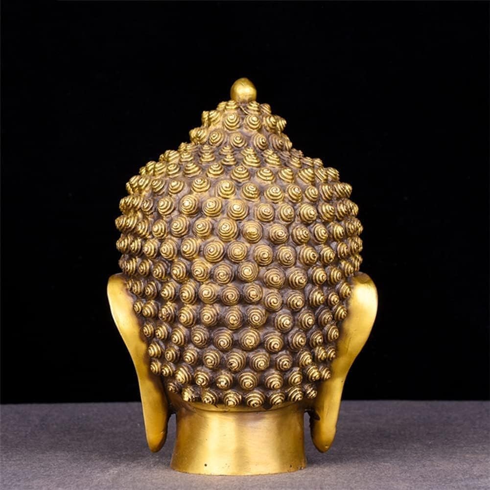 Amazon.co.jp: 瞑想する仏陀の置物屋外の彫像、 釈迦牟尼仏頭レプリカ