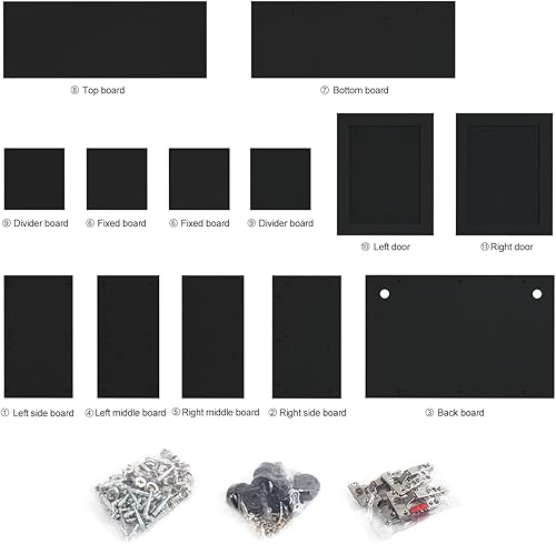 Miniatura 25 de REPTI ZOO Puerta corredera de cristal con ventilación para reptiles de 67 galones, gran terrario, con apertura frontal, para reptiles, terrario