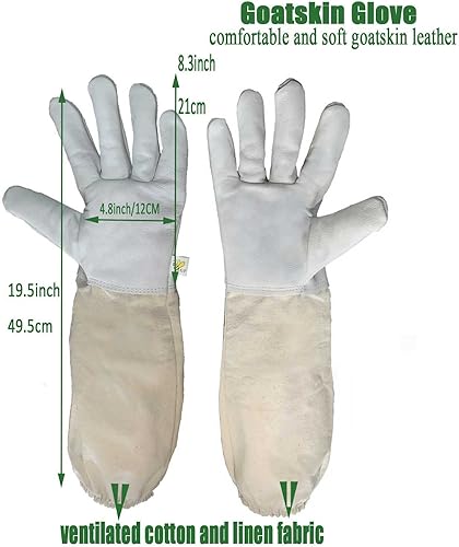 Miniatura 3 de Traje de abeja para hombres y mujeres, a prueba de picaduras, traje de apicultura de polialgodón, disfraz de apicultor y con guante y capucha