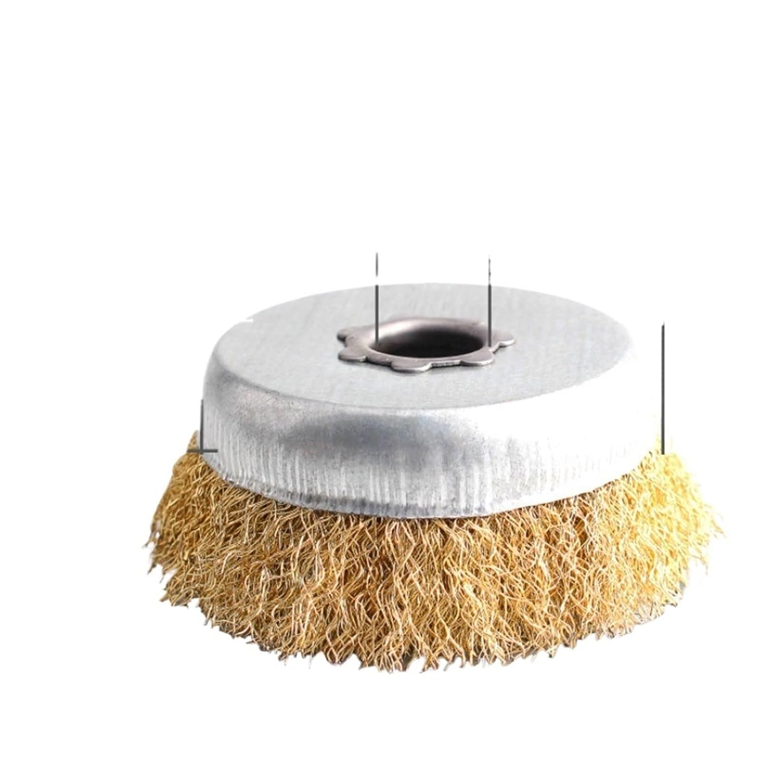 5pcs Grinding Wire Cup Brush Crimped Tempered Steel Bristle Steel Wire Wheel Brush Angle Grinder Polishing Tool 3 inch