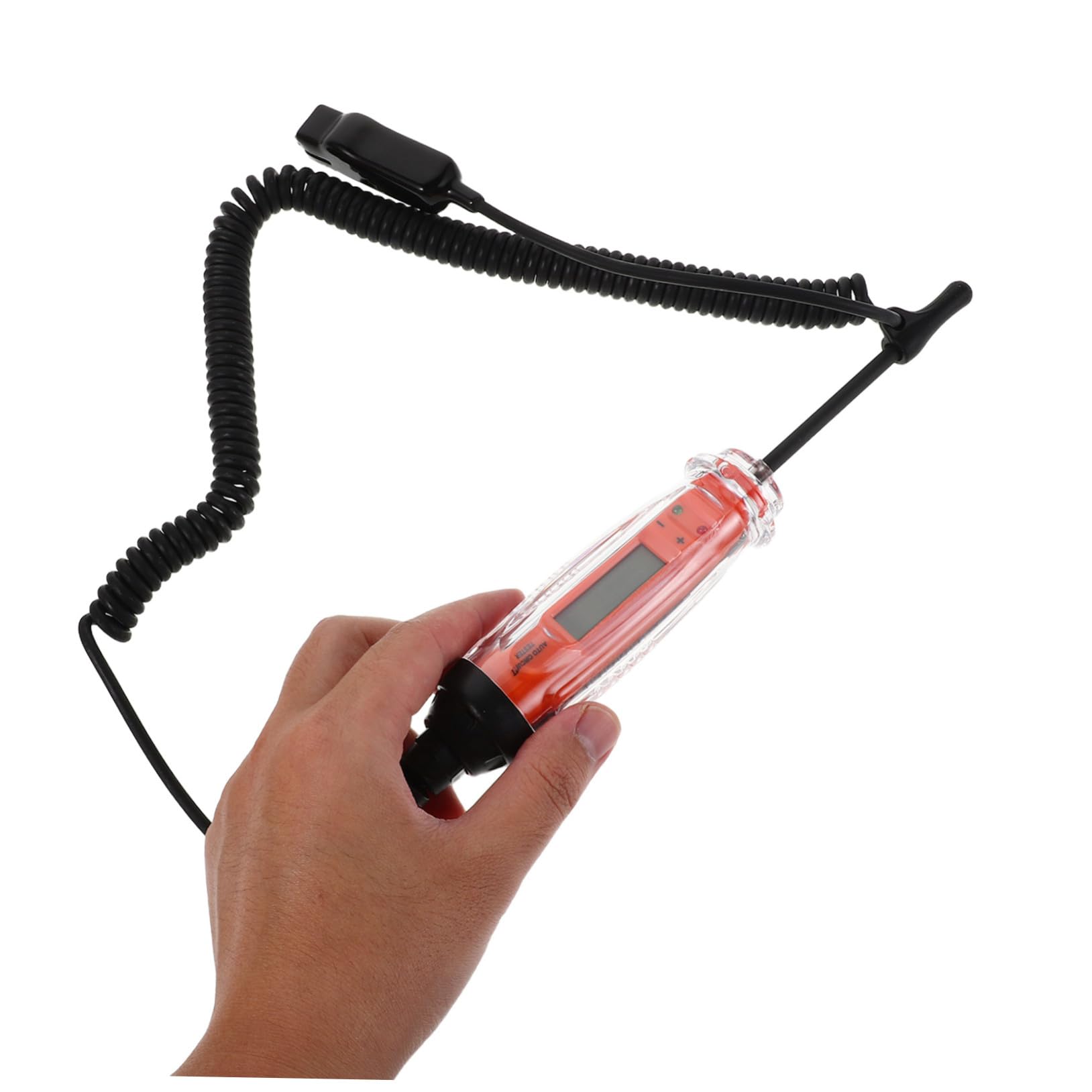 Mobestech Tester de Automotriz con Pantalla LCD Digital Indicador Dual de Polaridad bajo Voltaje Portátil y Ligero para Sistemas Eléctricos de Vehículos