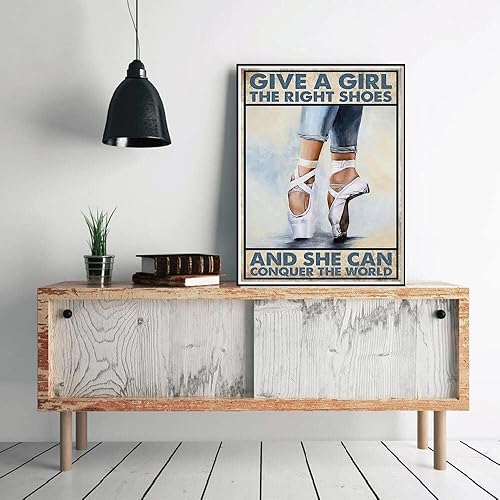 Miniatura 3 de YEEIFFD Los kits de pintura de diamantes 5D le dan a una niña los zapatos adecuados y ella puede conquistar el mundo, kits de arte de diamantes para