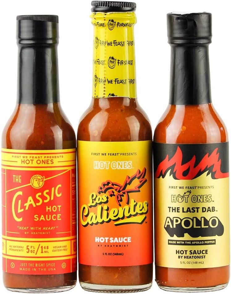 Hot Ones Trio Pack Classic, Los Calientes, The Last Dab Apollo hot