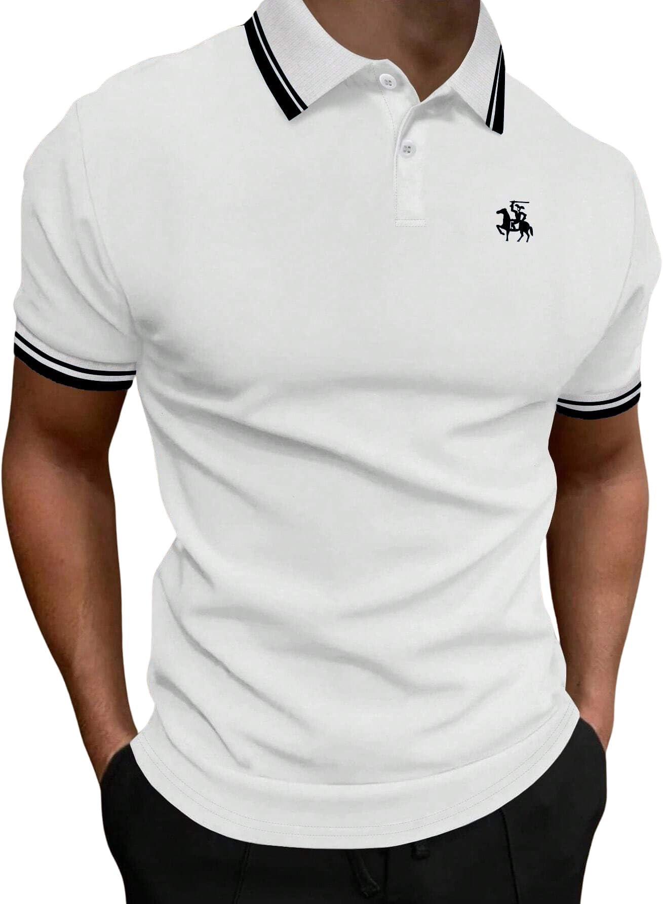 Lymio Men Polyester Regular Fit Polo T-Shirt (Polo-11-13)