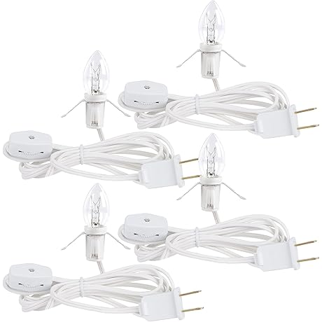 WATERGLIDE Cord with 6FT Clear Light Bulb UL Listed