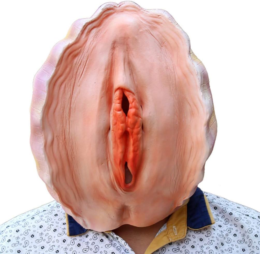 Creepy Halloween Masks Latex Conch Shell Mask Party Costume for Men and Women