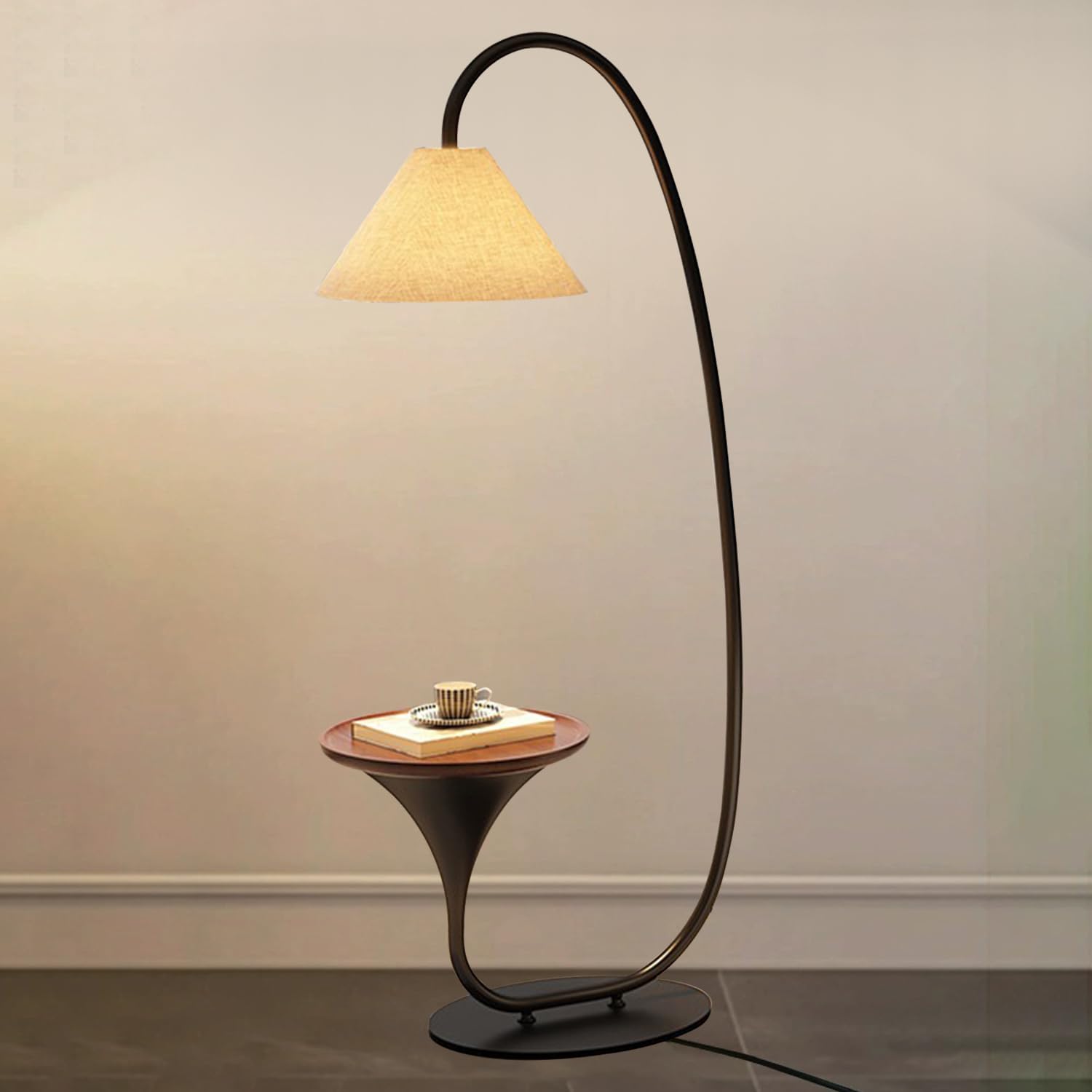 Smartway® Skypair Modern LED Floor Lamp with Marble Base
