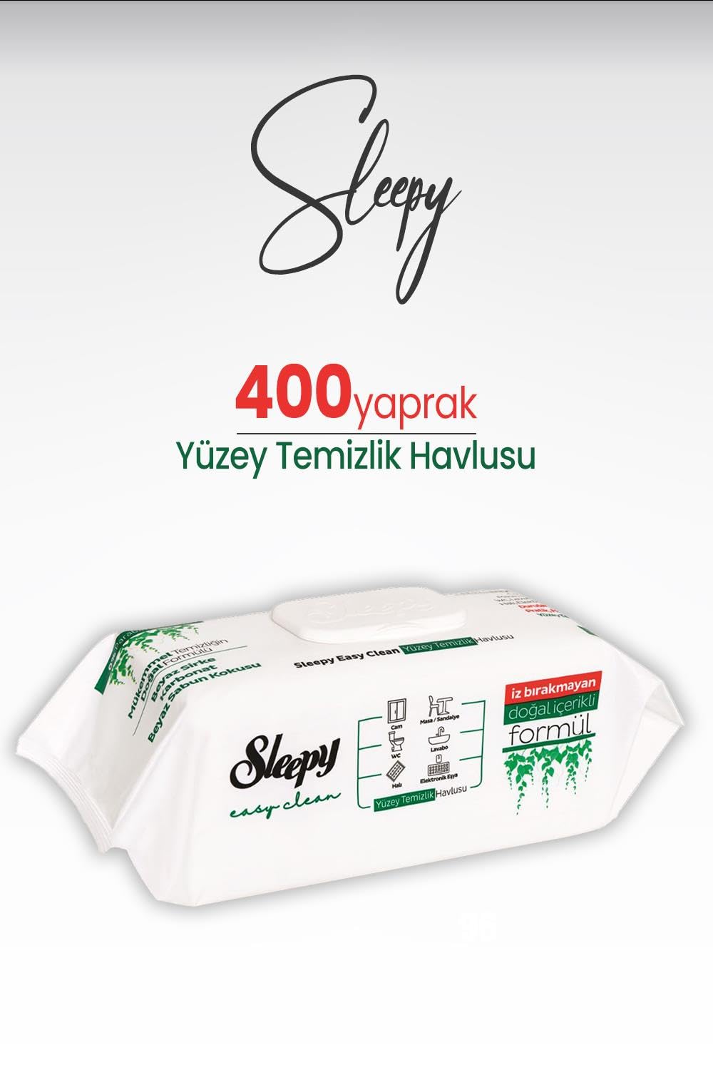 Sleepy Easy Clean Yüzey Temizlik Havlusu 400 Yaprak