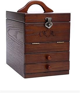 Generic Organizador de maquillaje de madera O...