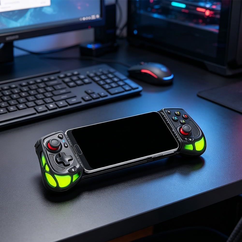 Controller di gioco mobile, RGB AB05 Type-C controller diretto per Android per iOS Call of Duty Gaming