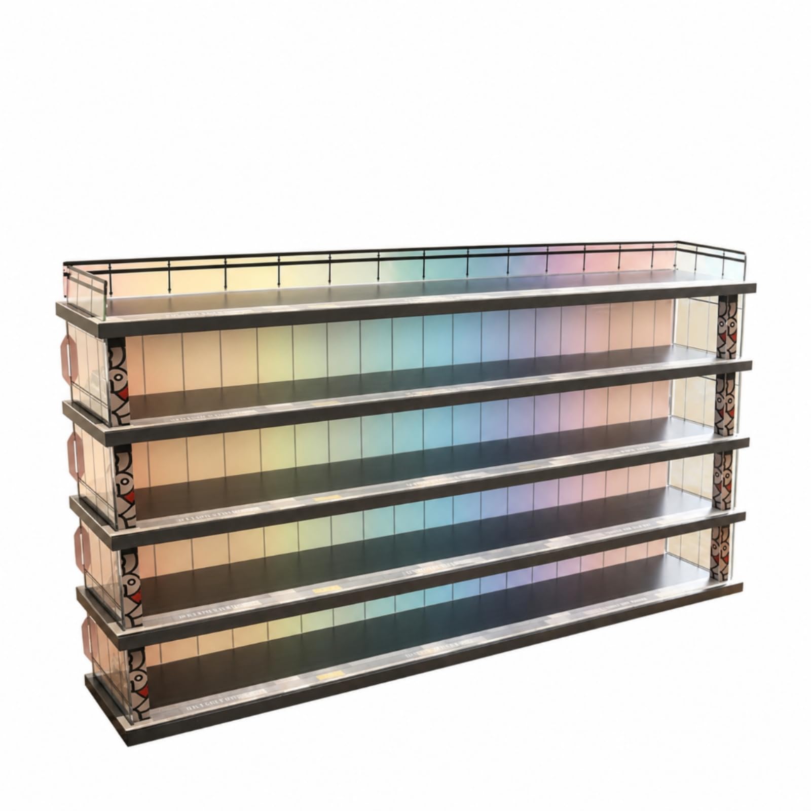 Qianly Espositore a Forma di Garage Ordinato Mensola Trasparente Compatto Scaffale per Collezionisti