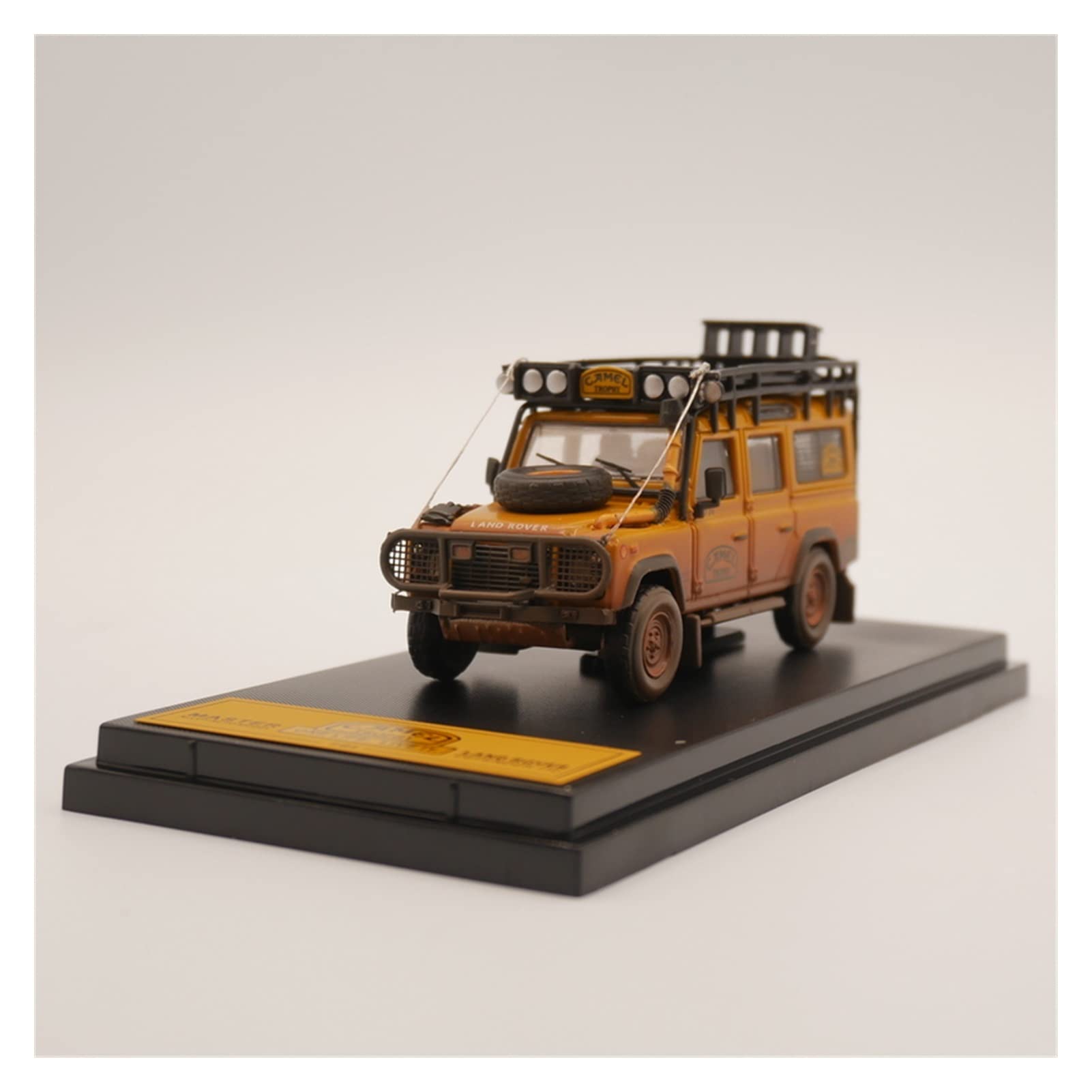 Veicoli a Motore in Scala 1/64 per Land Rover Defender 110 Camel Trophy Pressofuso in Lega Modello di Auto Fuoristrada Simulazione Collezione di Souvenir Modello di Auto Replica