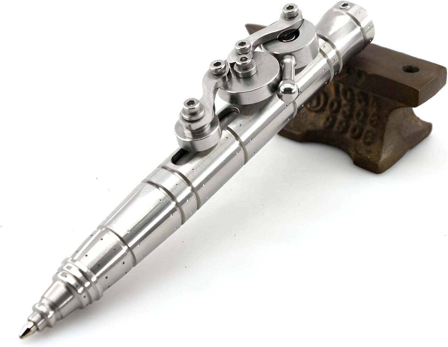 Tactical Pen for Men - Bolt Action Stainless Steel Ballpoint Pen, Ergonomic Design, Lightweight & Durable, Perfect for EDC, Outdoor Use, and Unique Gift Ideast