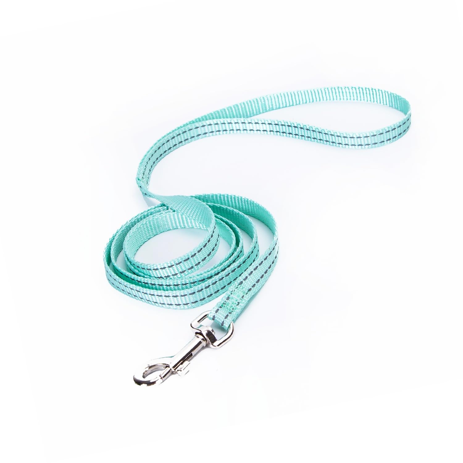 Reflective Nylon Dog Leash, Strong and Lightweight, Ideal for Night Walks and Improves Visibility and Safety.