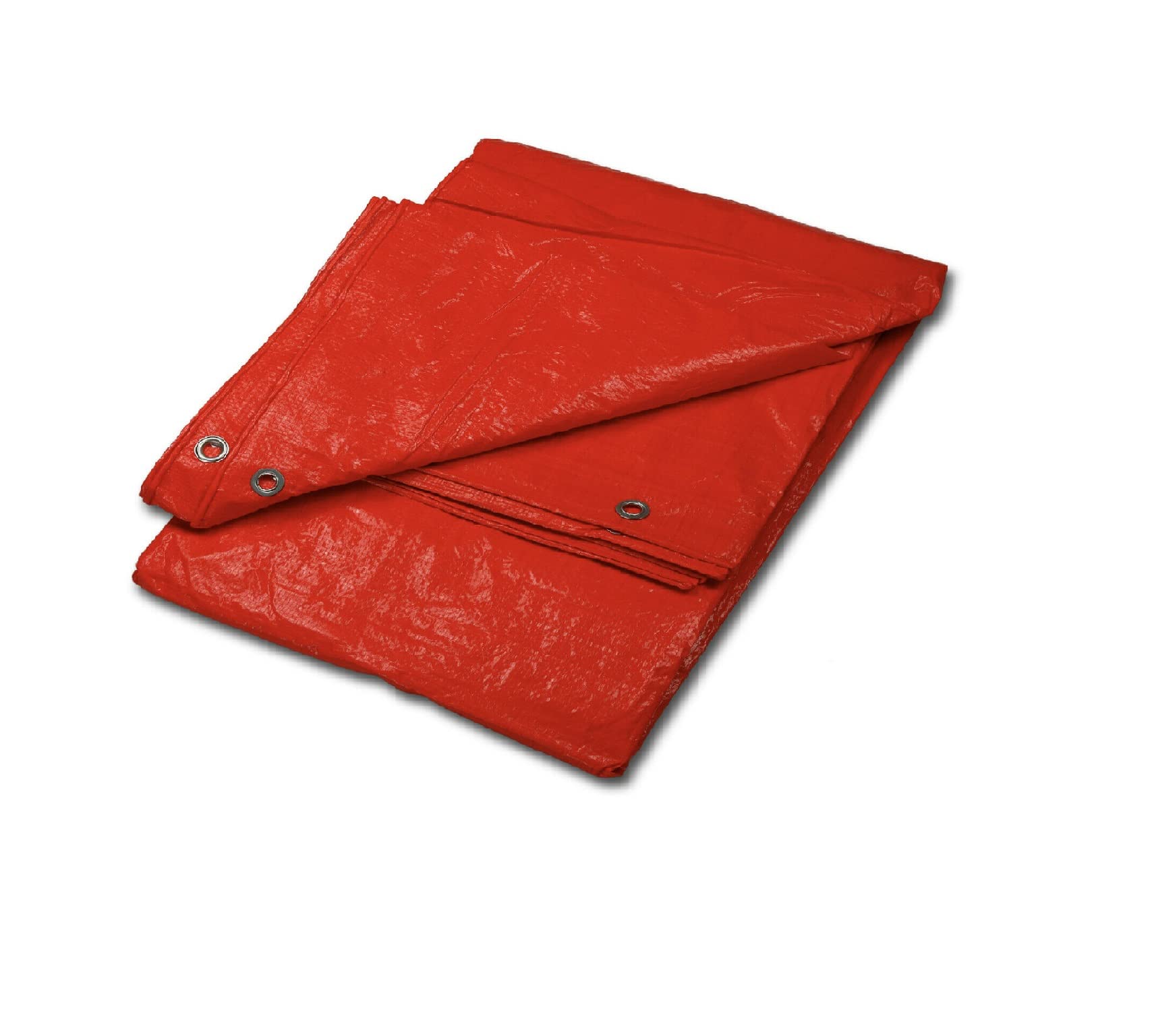 Heavy duty tarpaulin, waterproof cover, strengthened tarpaulin with eyelets every meter, UV protected, lightweight, easy to handle. For farm, garden, body shop, garage, leisure, etc. (3 x 5 m, Orange)