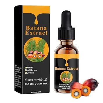 Batana Hair Oil,100 Natural Batana Hair Oil Repair Splitting, Drying and Injuring Hair, for Thicker Fuller, Enhances Thickness, Prevent Hair Loss,Scalp and Hair Care for Women & Men