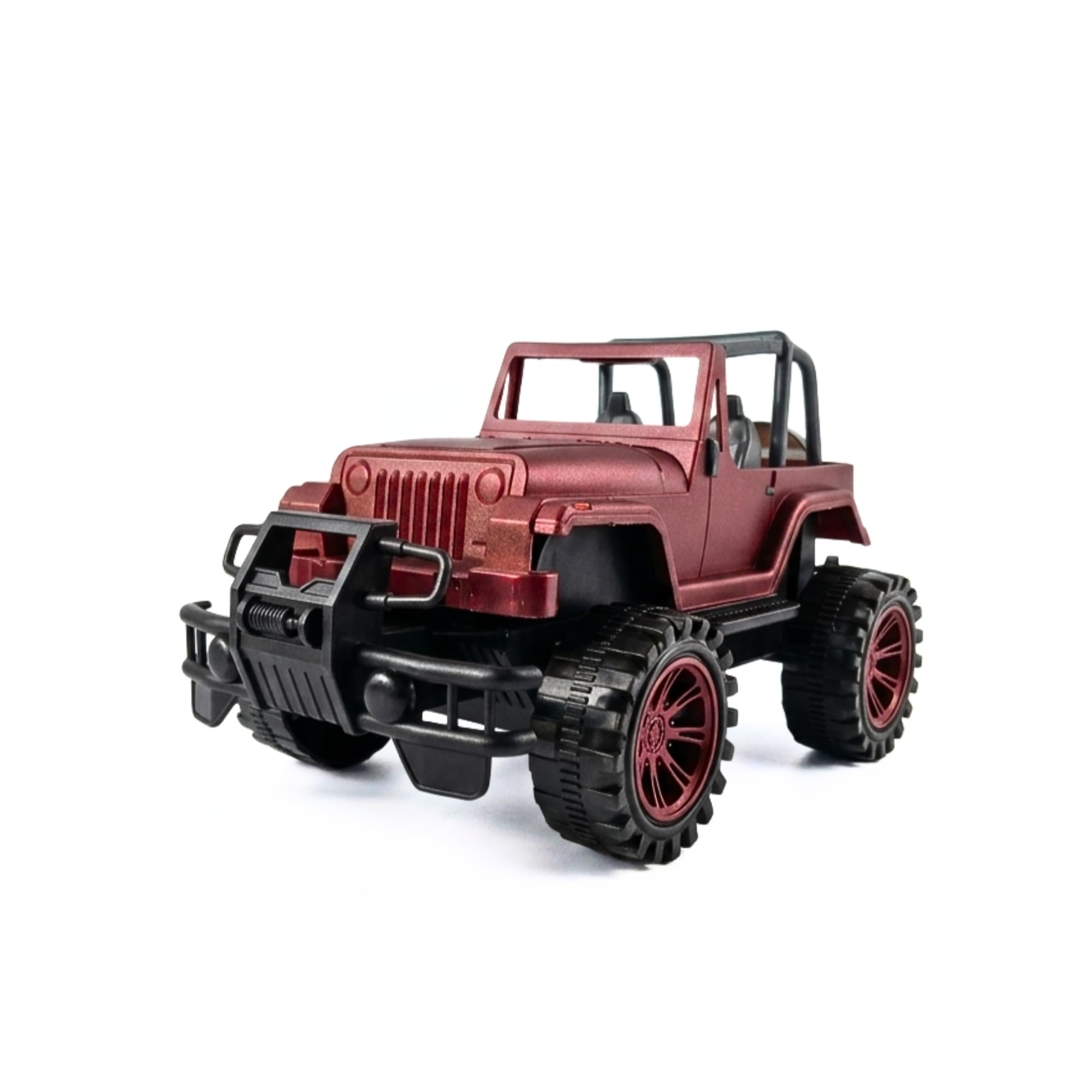 Vortex 4x4 Off Road Jeep Toy Car for Kids, Pull Back Action SUV Vehicle, Big Tyre Adventure Jeep, Non-Breakable Military Style Toy Car for Boys & Girls, Birthday & Return Gift, Die-Cast Model Car