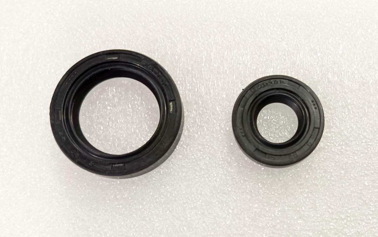Maruti Gypsy Original Manual Steering Oil Seal Set, Black Rubber, 2 Piece Kit-picture-27