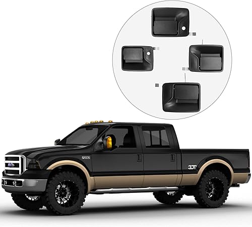 Miniatura 4 de Juego de Manija de Puerta Exterior, Compatible con Ford F250 F350 F450 F550 Super Duty 1999-2016  Ford Excursion 2000-2005 y Más, Parte Exterior