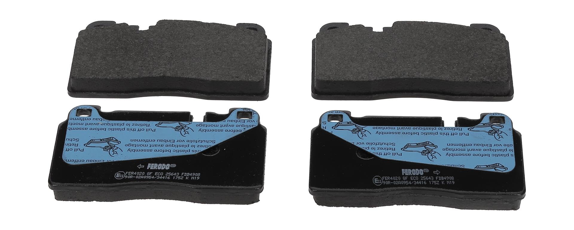 FERODO Kit pastiglie freni Anteriore predisposto per visualizzazione avviso usura senza accessori FDB4908 Compatibilità con AUDI Q5 8RB A6 Avant 4G5, 4GD, C7 A6 Sedan 4G2, 4GC, C7, PORSCHE Macan 95B | Compatibile con: AUDI A6 C7, A6 C7 Avant, A7 Sportback