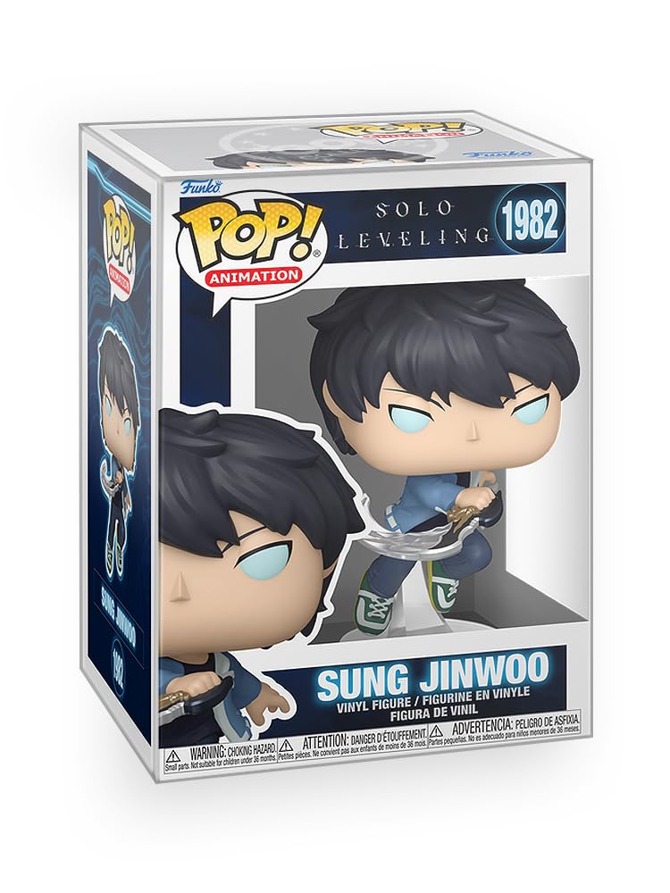 Epic Collectibles Pop Anime: Solo Leveling - Sung Jinwoo Vinyl Figure Bundled with Box Protector Compatible for Funko