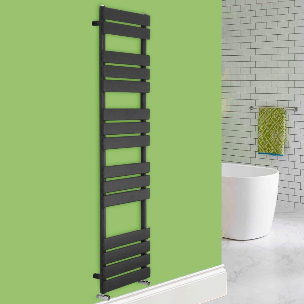 NRG 1600 x 450 mm Designer Flat Panel Heated Towel Rail Radiator