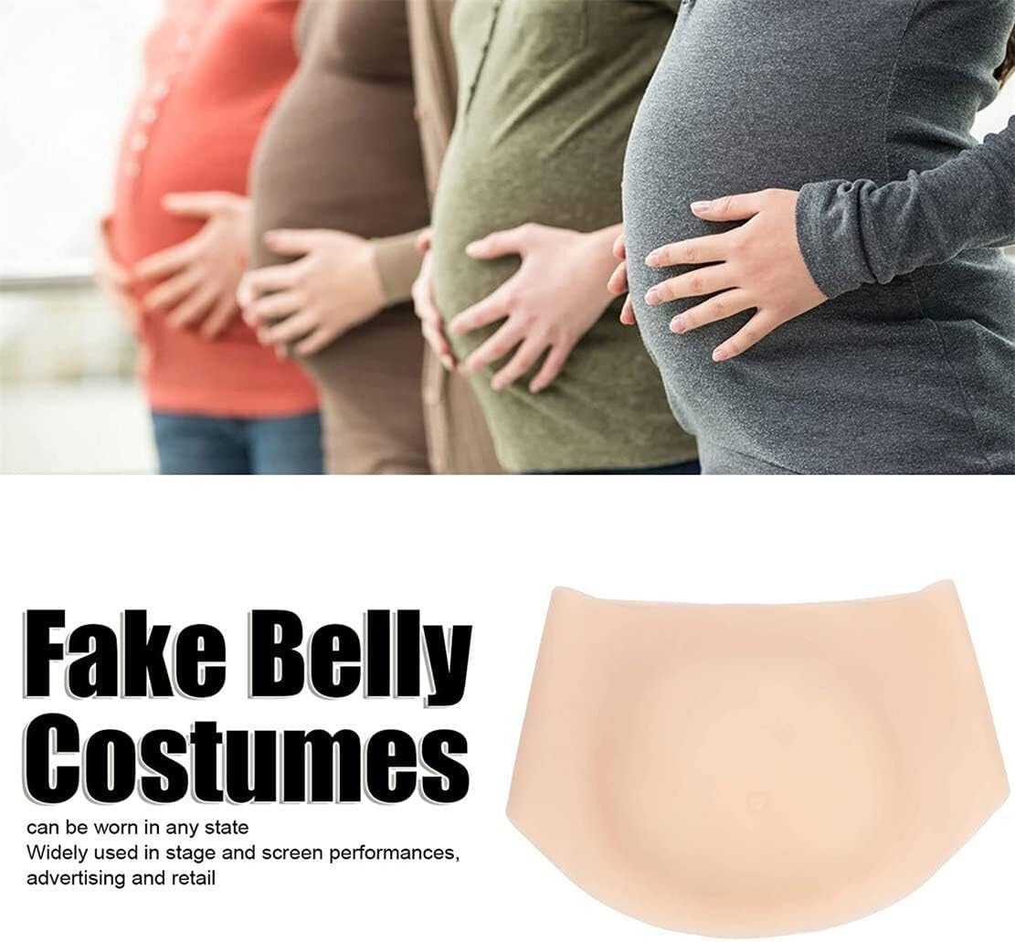 Fake Pregnant Belly, Silicone Realistic Artificial Fake Belly, Adult Belly Stuffer Fake Pregnancy Bump(6monthstwins)