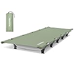Naturehike GreenWild Camping Cot, Ultralight Folding Backpacking Cot, 60-Second Easy Set-Up, Supports 330lbs, Portable Camping Bed for Adults for Camping Hiking Travel Home