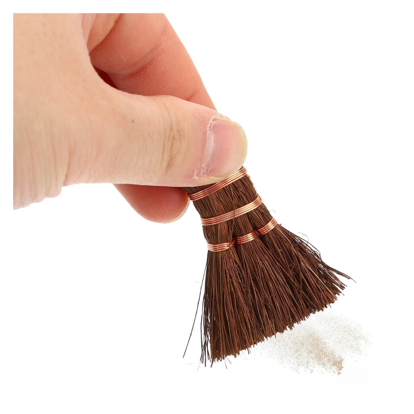 Palm Broom Small Hand Broom Mini Cleaning Whisk Palm Sweeping Brush Tea Ceremony Desk Portable