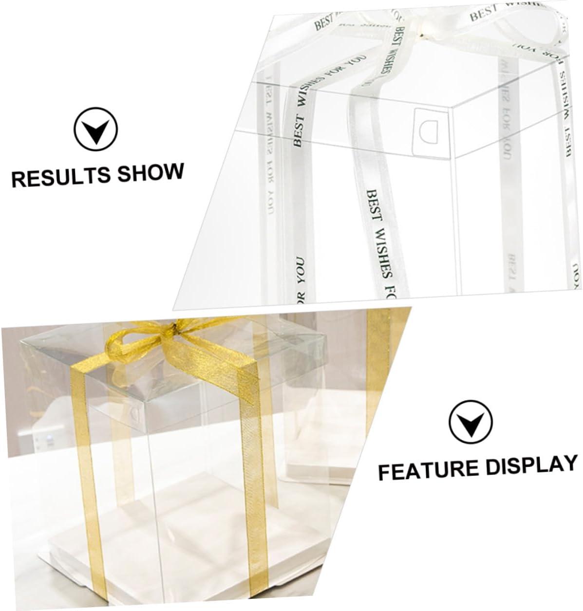 5pcs 8-inch Square Cake Storage Boxes with Heightened Design, Single-layer Food-grade Plastic Cake Wrapping Containers for Birthday and Packaging