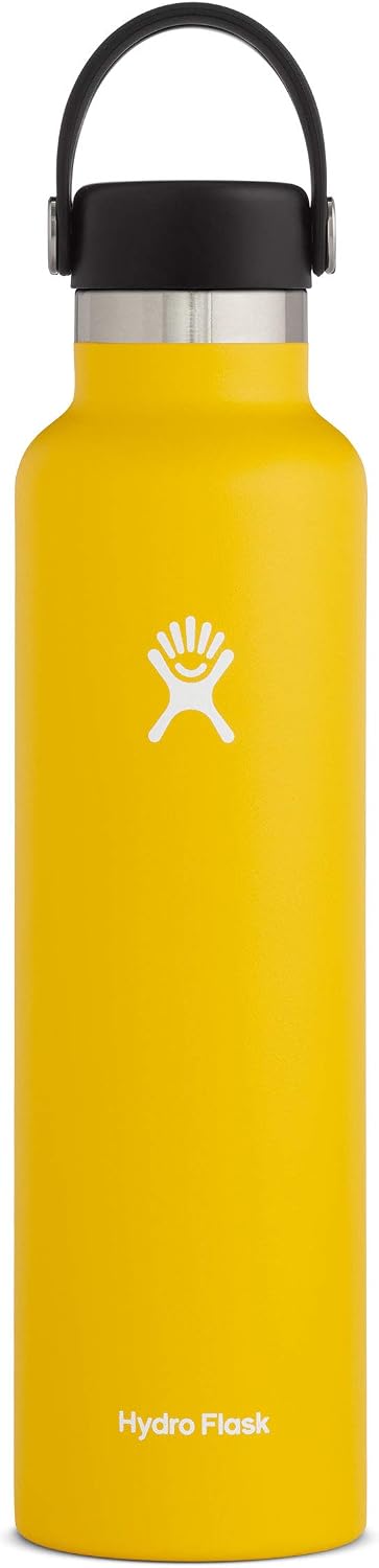 Hydro Flask Water Bottle - Standard Mouth Flex Lid - 24 oz, Sunflower