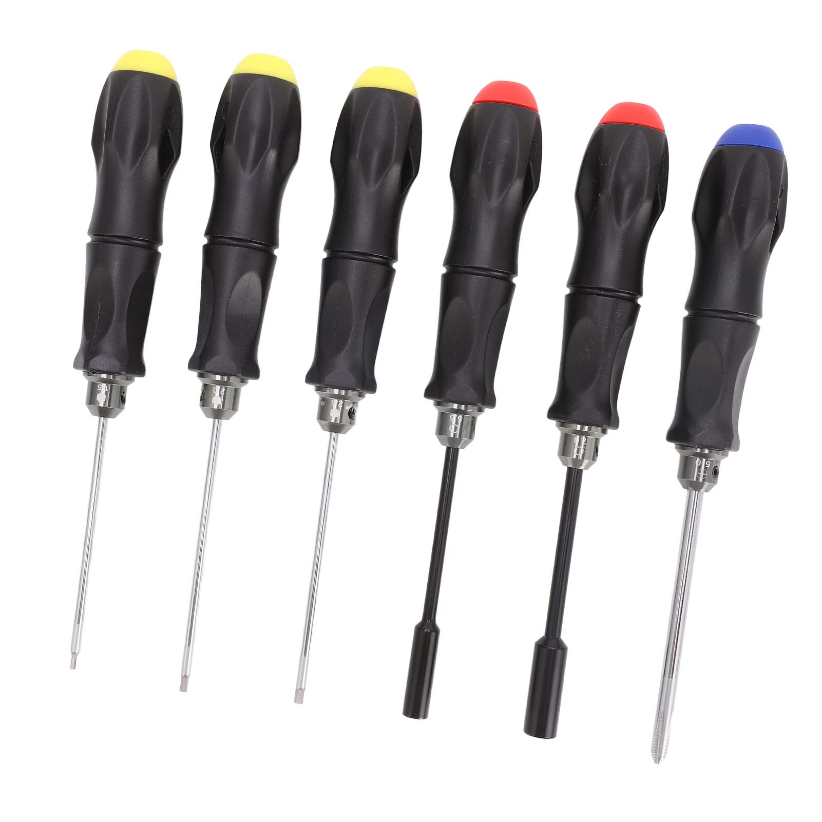 6 Pezzi Set di Strumenti di Riparazione RC Set di Cacciaviti RC in Acciaio ad Alta Durezza con Impugnatura Antiscivolo per Auto RC Elicottero Drone Boat