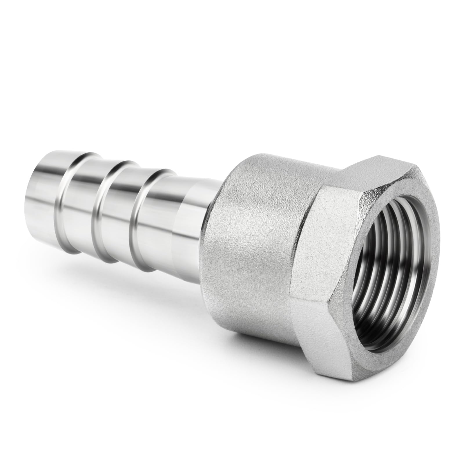 2 Pieza Racores de acero inoxidable 304 con espiga, de 19 mm a rosca hembra BSP de 3/4", conectores industriales de compresión para sistemas de agua, combustible, aire y hidráulicos — view 6