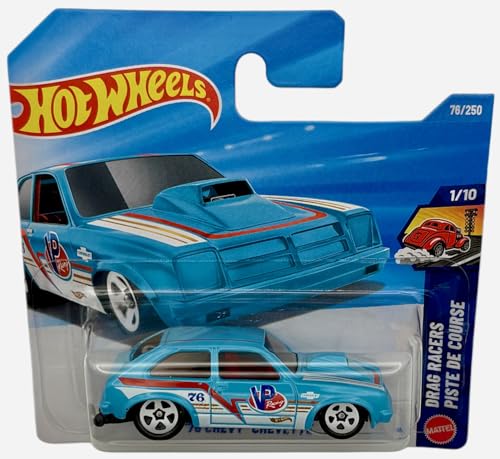 Hot Wheels 70 Chevy Chevette Drag Racer 1:64 Azul Turquesa miniatura 2