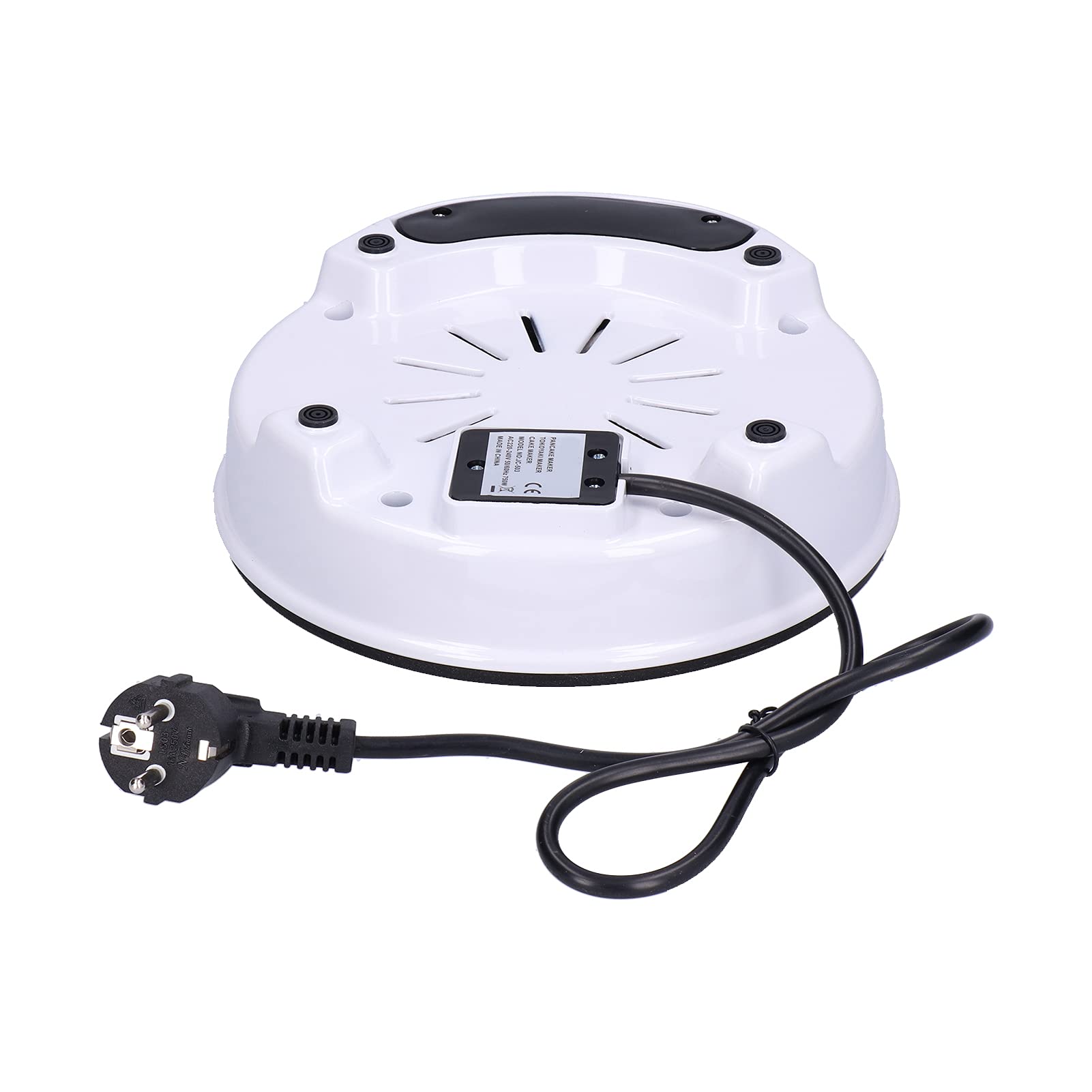 Gaufrier Takoyaki Électrique, 750W, 18 Trous, Plaque Antiadhésive, Chauffage Bilatéral, pour la Préparation de Boulettes de Poulpe, 220-240V