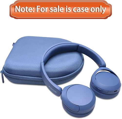 Miniatura 8 de LTGEM - Funda compatible con auriculares inalámbricos Sony WH-CH520 WH-CH530 Bluetooth en la oreja, color azul