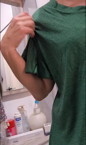 Adigaber Maglietta Donna Con Scollo A V, Maniche A Farfalla, Tunica Morbida, Estate, Colori Vari, Taglie Comode - 2