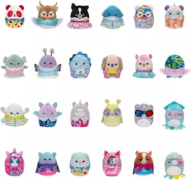 Squishmallows Squishville, Series 12 - Assorted Single Official Kellytoy Collectible Mini Stuffed Animal Toy Plush & Accessories, Styles May Vary Add to Your Squad Gift for Kids, Girls Boys (SQM0502)