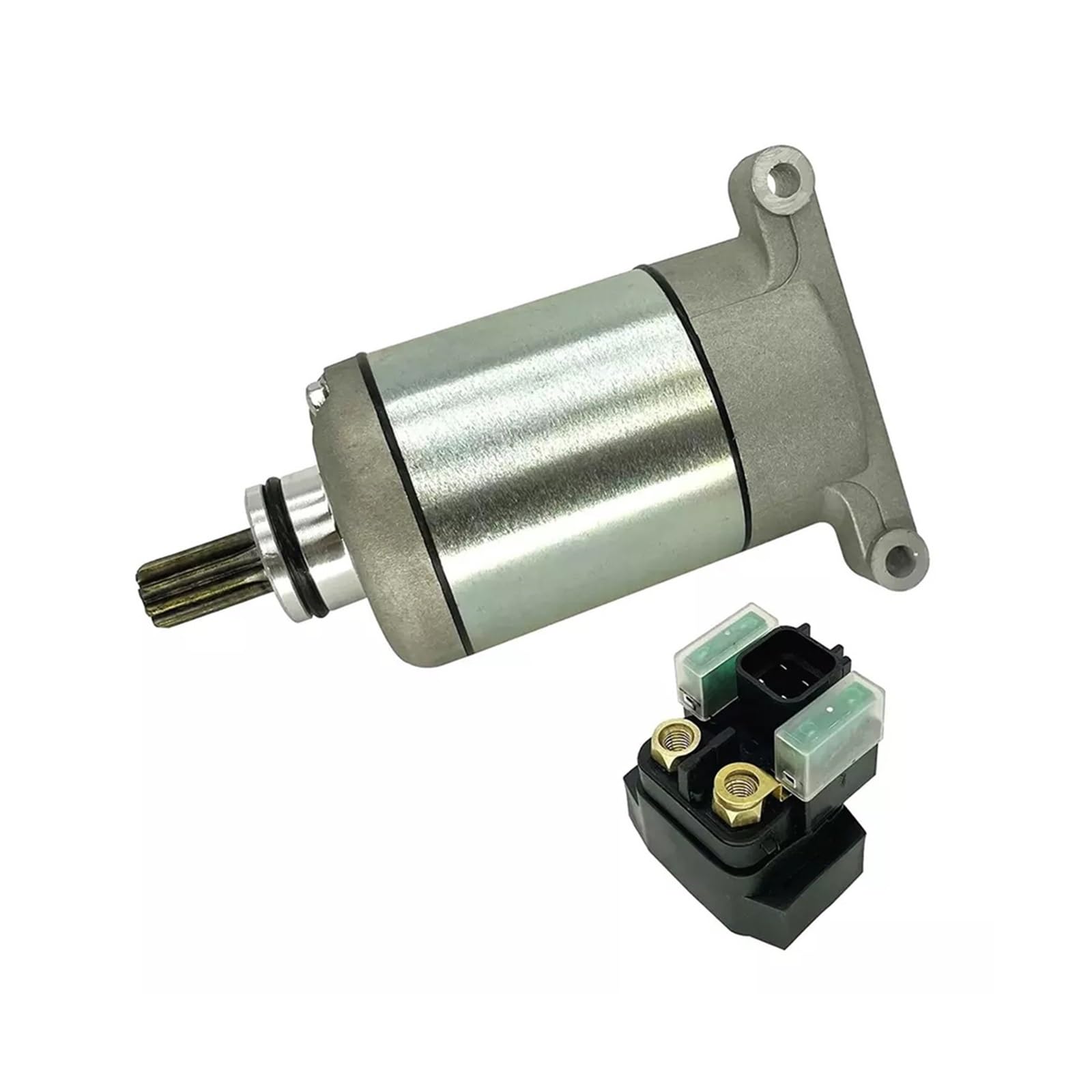Starter Motor & Relay Replacement For Yamaha Grizzly 700 (2009-2022) - 12V, 1.2kW