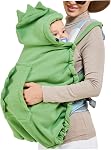 Baby Carrier Cover Cute Dinosaur Hooded Cloaks Baby Carrier Cover Soft ＆ Windproof Blanket Washable Pram Covers Gifts for Mom, Use in All Seasons Style 1Baby