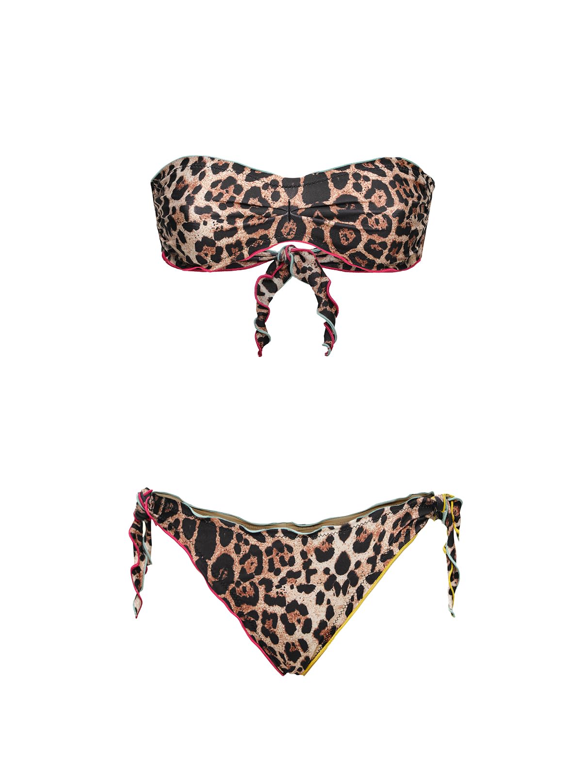 F**K Bikini Donna Fascia con Slip Regolabile Fantasia SW2601X02