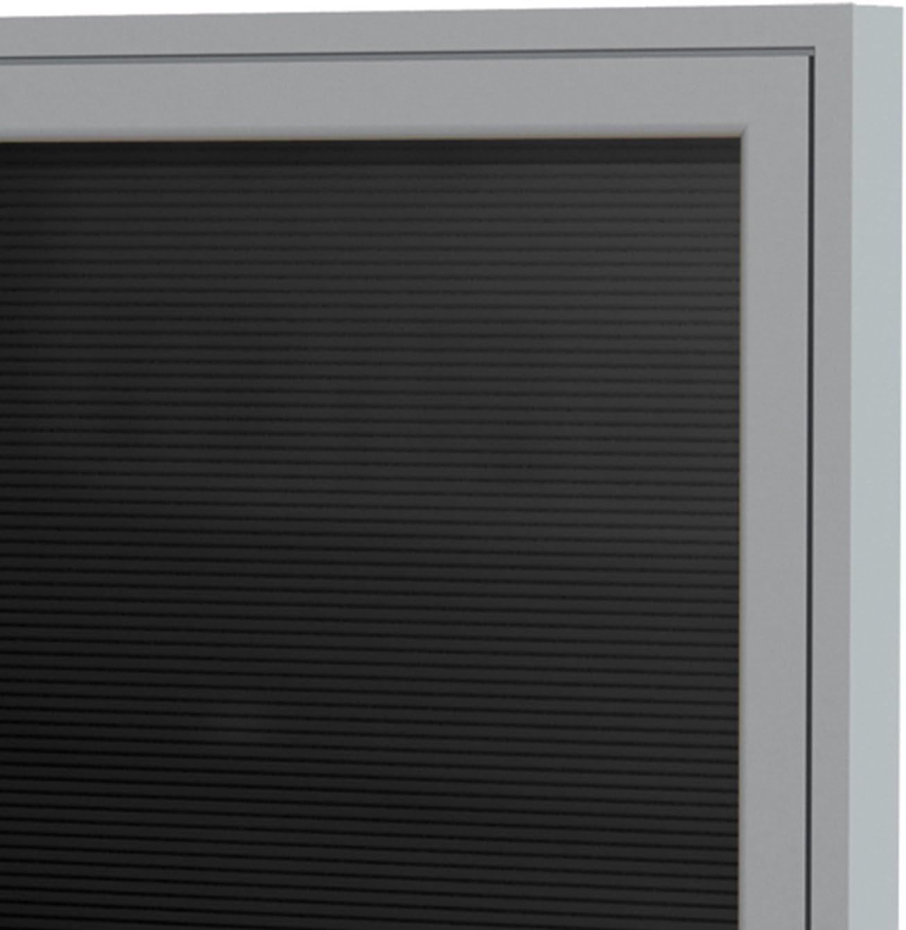 Ghent 48" x 60" Letter Board, Outdoor Enclosed, 2 Door, Black Vinyl Letter Panel, Satin Aluminum Frame (PA24860BX-BK) - Made in USA : Everything Else