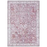 Nouristan Asmar Vloerkleed, woonkamertapijt, Oosterse touch, gedetailleerd patroon, floral, kurpool, plat geweven tapijt voor eetkamer, woonkamer, slaapkamer, oud-roze, 80 x 150 cm Nouristan Asmar Vloerkleed, woonkamertapijt, Oosterse touch, gedetailleerd patroon, floral, kurpool, plat geweven tapijt voor eetkamer, woonkamer, slaapkamer, oud-roze, 80 x 150 cm
