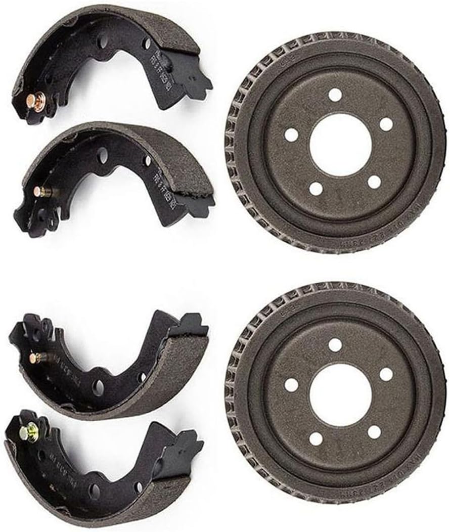 3pcs Rear Brake Drums & Brake Shoes Brake Kit Replace fits Nissan Sentra 1.6L 1991 1992 1993 1994 1995 1996 1997 1998 1999, fits 200SX 1.6L 1995 1996 1997 1998