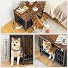 ALLOSWELL-Dog-Crate-Furniture-Indoor-Pet-Crate-End-Table-Wooden-Dog-Furniture-with-Removable-Tray-Decorative-Dog-Kennel-for-SmallMediumLarge-Dogs Indoor Pet Crate End Table