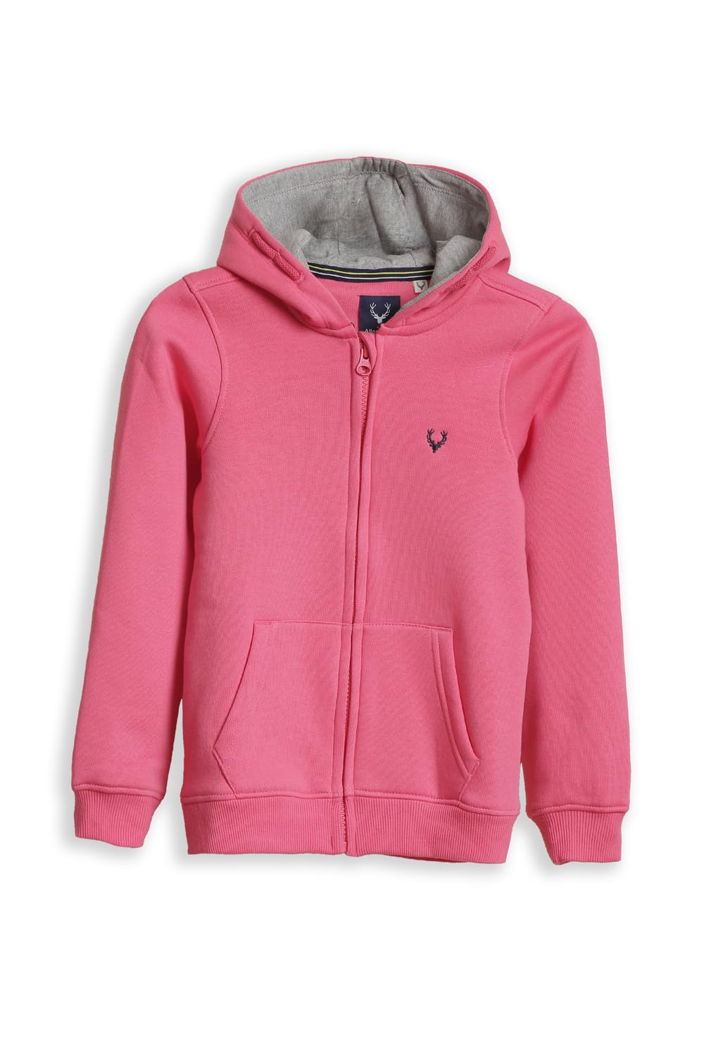 Allen Solly Girls Solid Front Open Hoodie_AGSTERGBG42646_Pink_16-picture-11